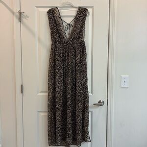Cheetah print maxi Beach dress
